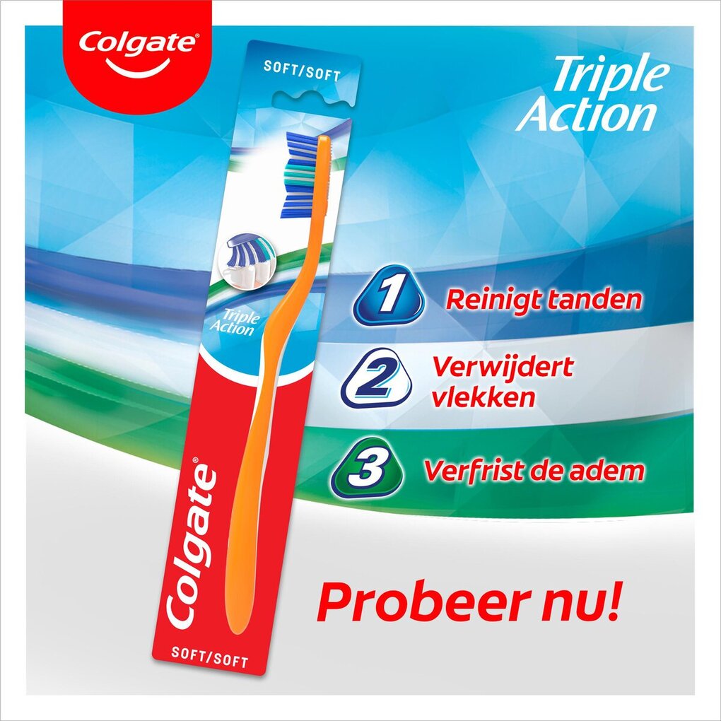 Colgate Triple Action Medium Tandenborstels