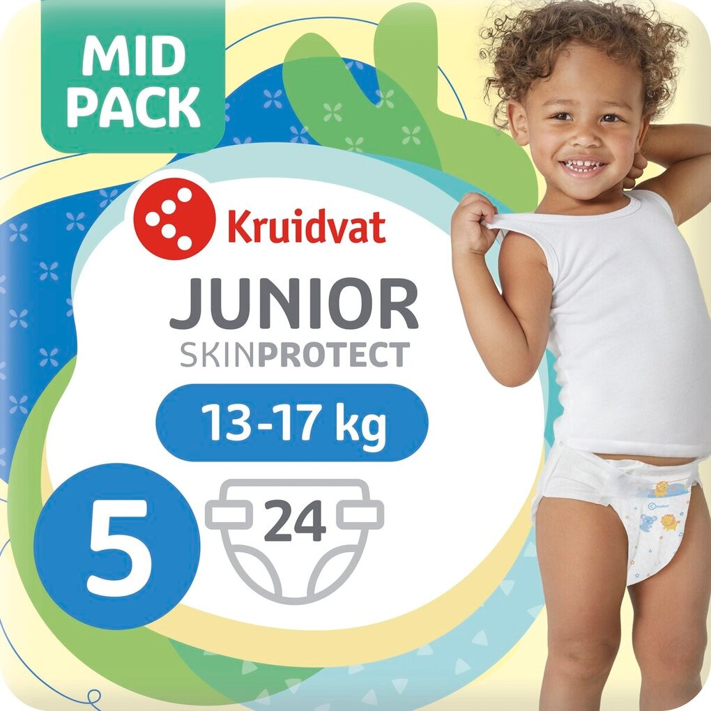 Kruidvat Junior Maat 5 Luiers Midpack Kruidvat Junior Maat 5 Luiers Midpack
