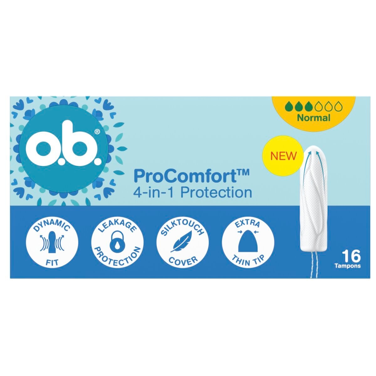 Afbeelding van o.b. ProComfort Tampons - 16 stuks