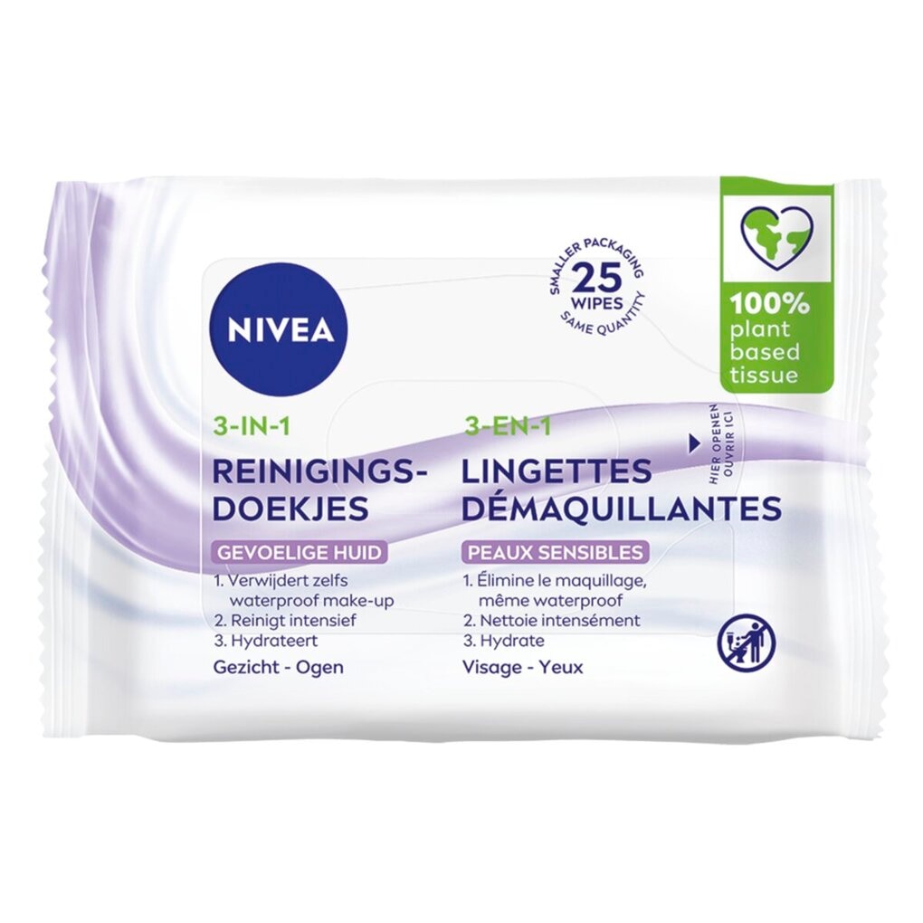 NIVEA 3-In-1 Sensitive Reinigingsdoekjes NIVEA 3-In-1 Sensitive Reinigingsdoekjes