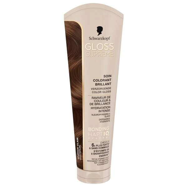 Schwarzkopf Gloss Supreme Lichtbruin Verzorgende Color Gloss