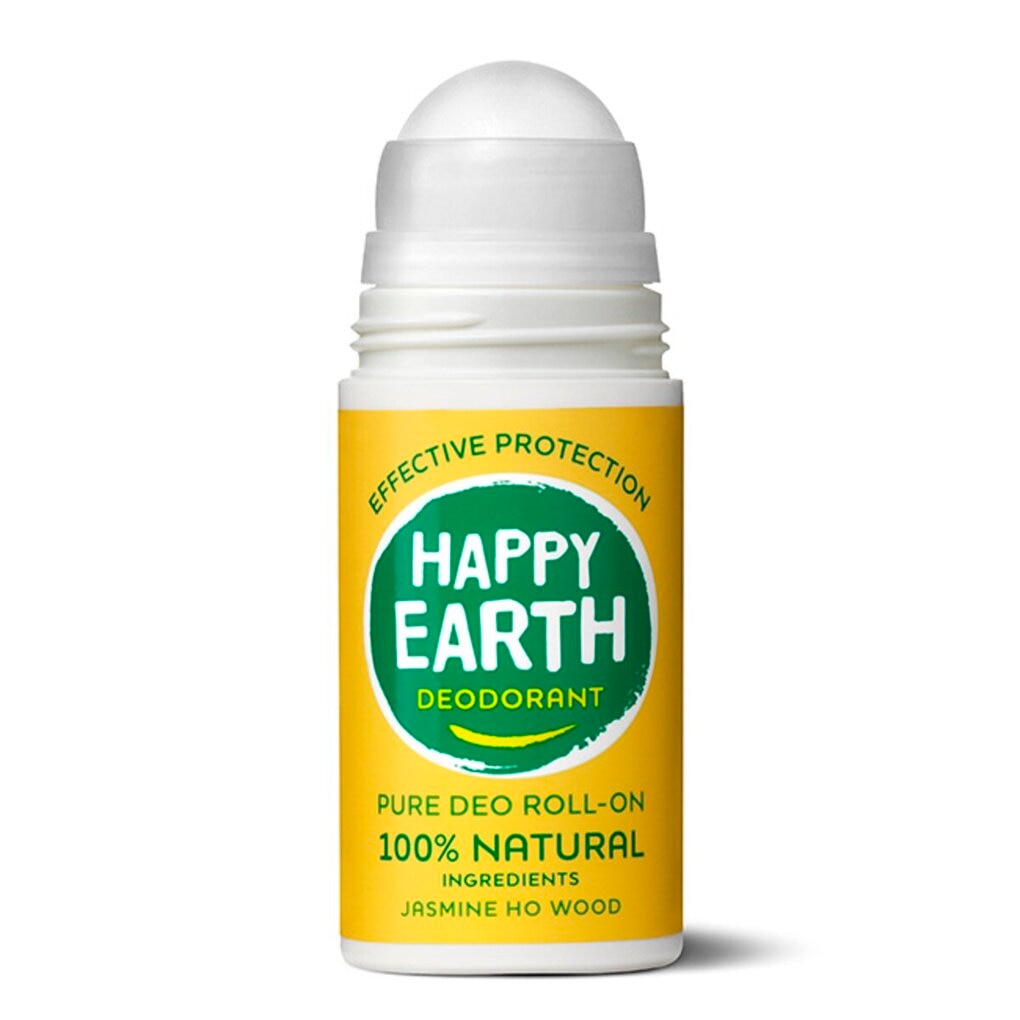 Happy Earth 100% Natural Jasmine Ho Wood Deodorant Roller