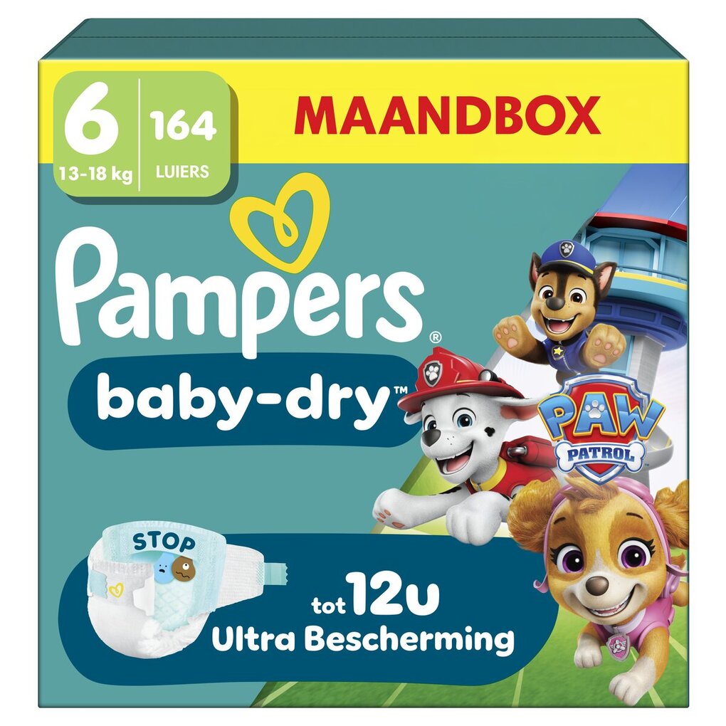 Pampers Baby-Dry Paw Patrol Maat 6 Luiers Pampers Baby-Dry Paw Patrol Maat 6 Luiers