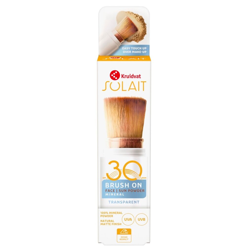 Kruidvat Solait SPF30 Brush on Face Transparant Sun Powder