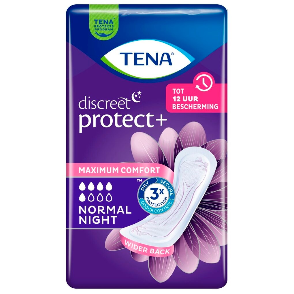Tena Discreet Protect+ Normal Night Verbanden