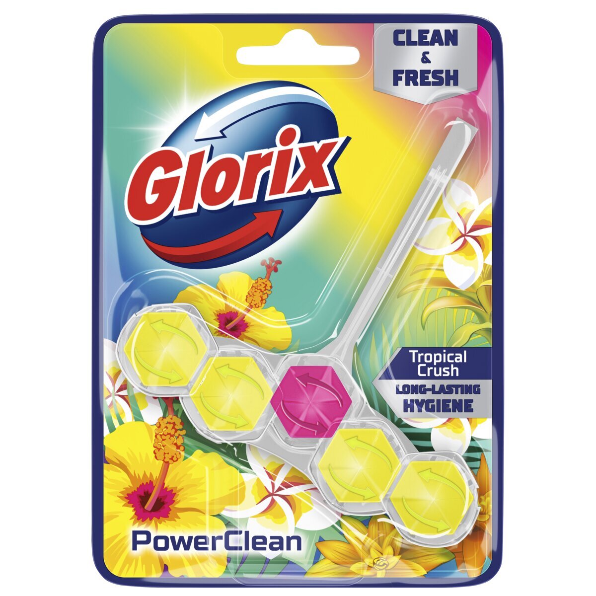 Afbeelding van Glorix Power 5 Tropical Crush Toiletblok