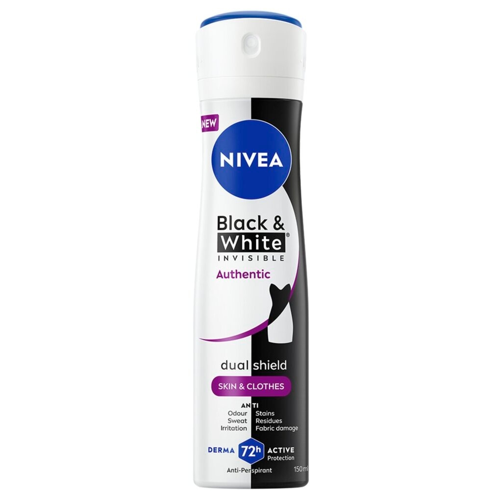 NIVEA Black & White Invisible Authentic Deodorant Spray