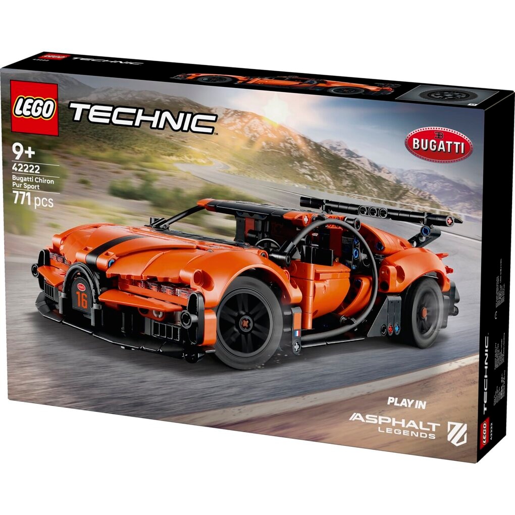 LEGO Technic 42222 Bugatti Chiron Pur Sport Hypercar