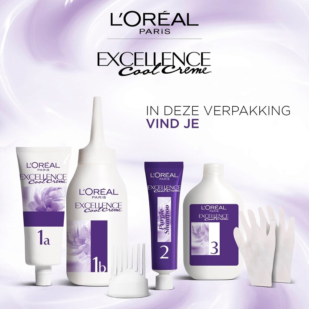 L'Oréal Paris Excellence Cool Crème 6.11 Ultra As Donkerblond Permanente Haarkleuring