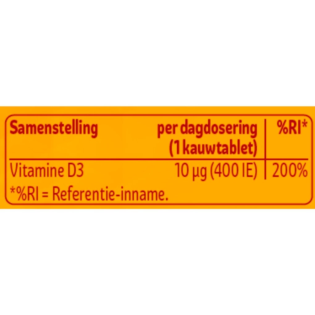 Kruidvat Vitamine D3 10 Mcg Tabletten
