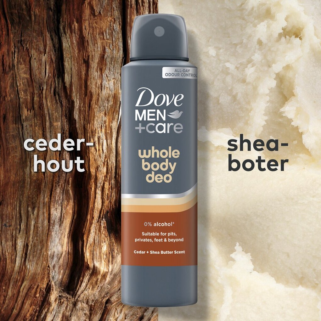 Dove Men+Care Cedar + Shea Butter Whole Body Deodorant Spray