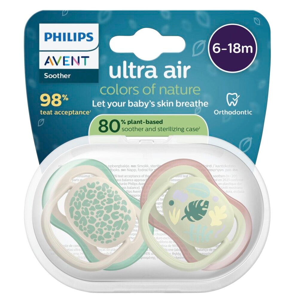 Philips Avent Soother Air 6-18M SCF087/17 fopspeen