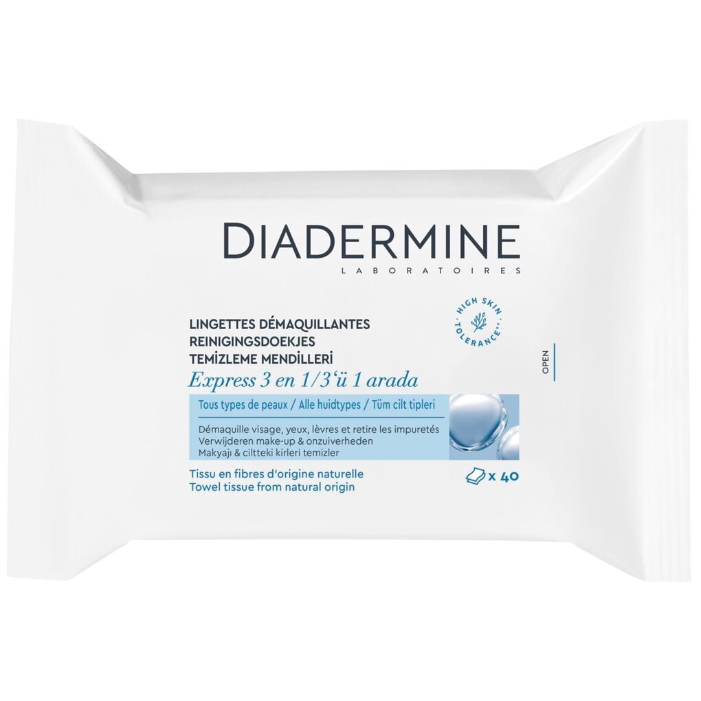 Diadermine Express 3-In-1 Reinigingsdoekjes