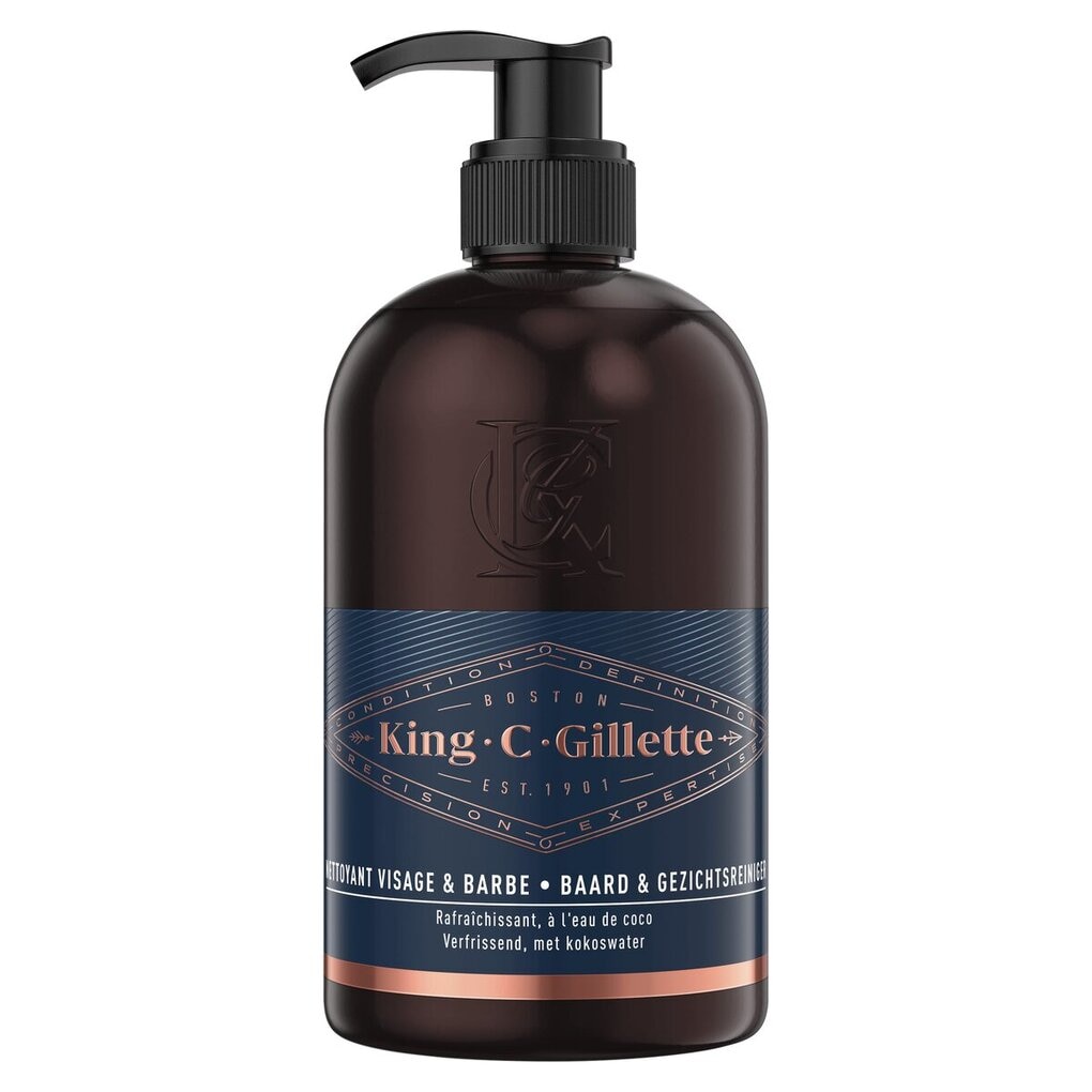 King C. Gillette 3-in-1 Baard-, Gezichts- en Haarreiniger
