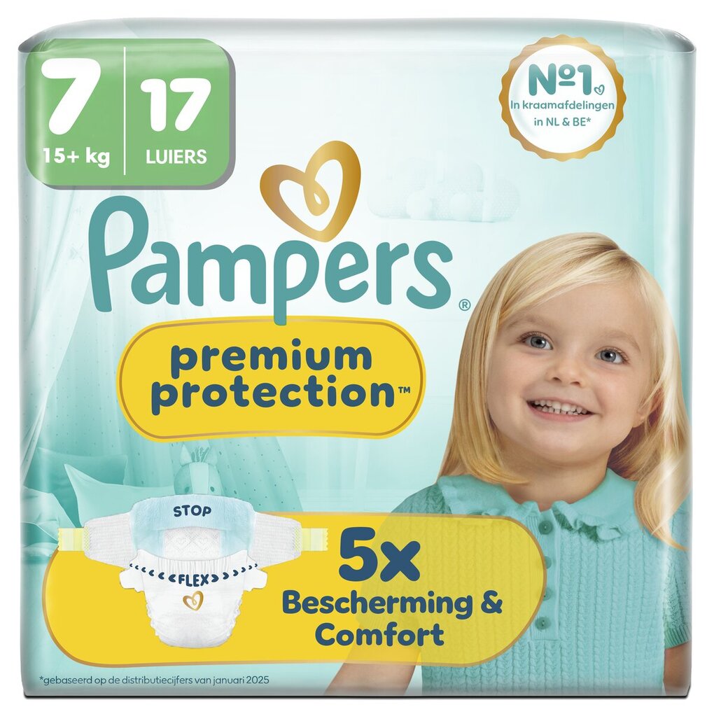 Pampers Premium Protection Maat 7 Luiers Pampers Premium Protection Maat 7 Luiers