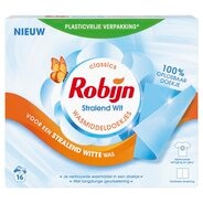 Afbeelding van Robijn Wasmiddeldoekjes Stralend Wit - 16 stuks