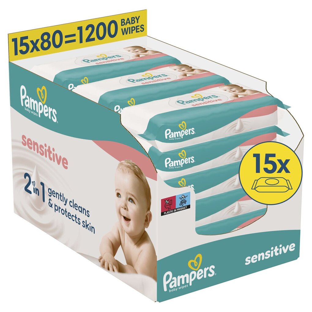Pampers Sensitive 2-In-1 Babydoekjes Pampers Sensitive 2-In-1 Babydoekjes
