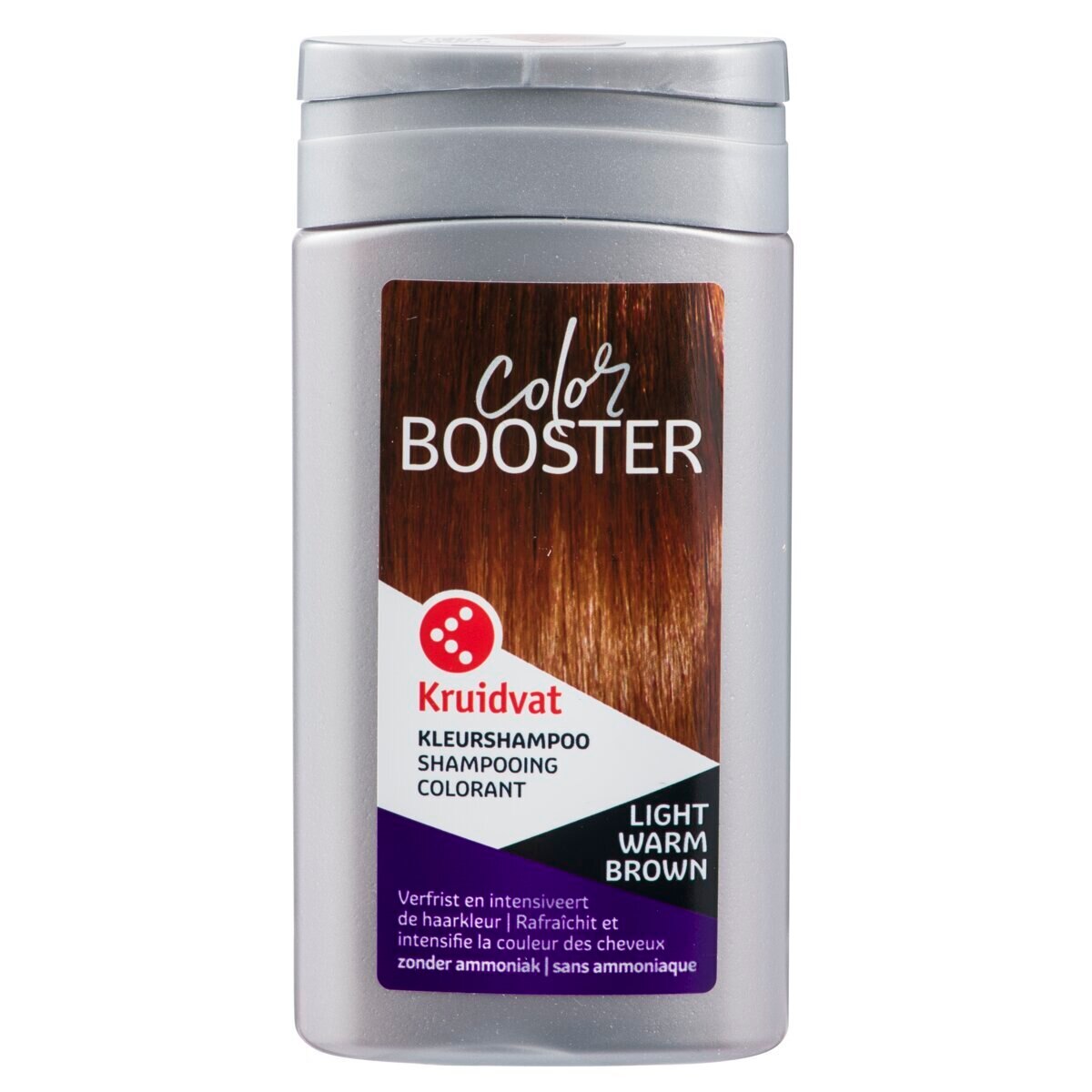 Afbeelding van Kruidvat Color Booster 7.34 Light Warm Brown Kleurshampoo - 75ml