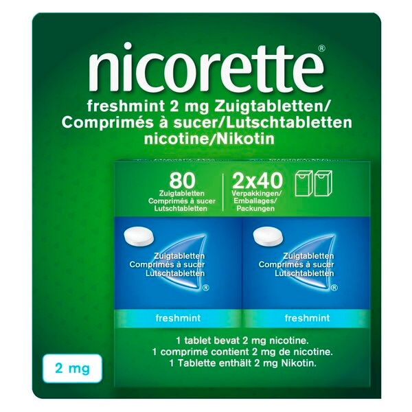 Nicorette Freshmint 2mg Zuigtabletten