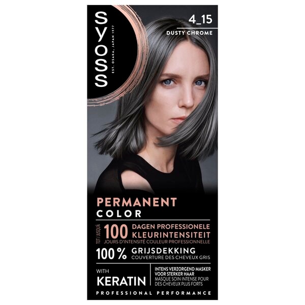 Syoss 4-15 Dusty Chrome Permanente Haarkleuring