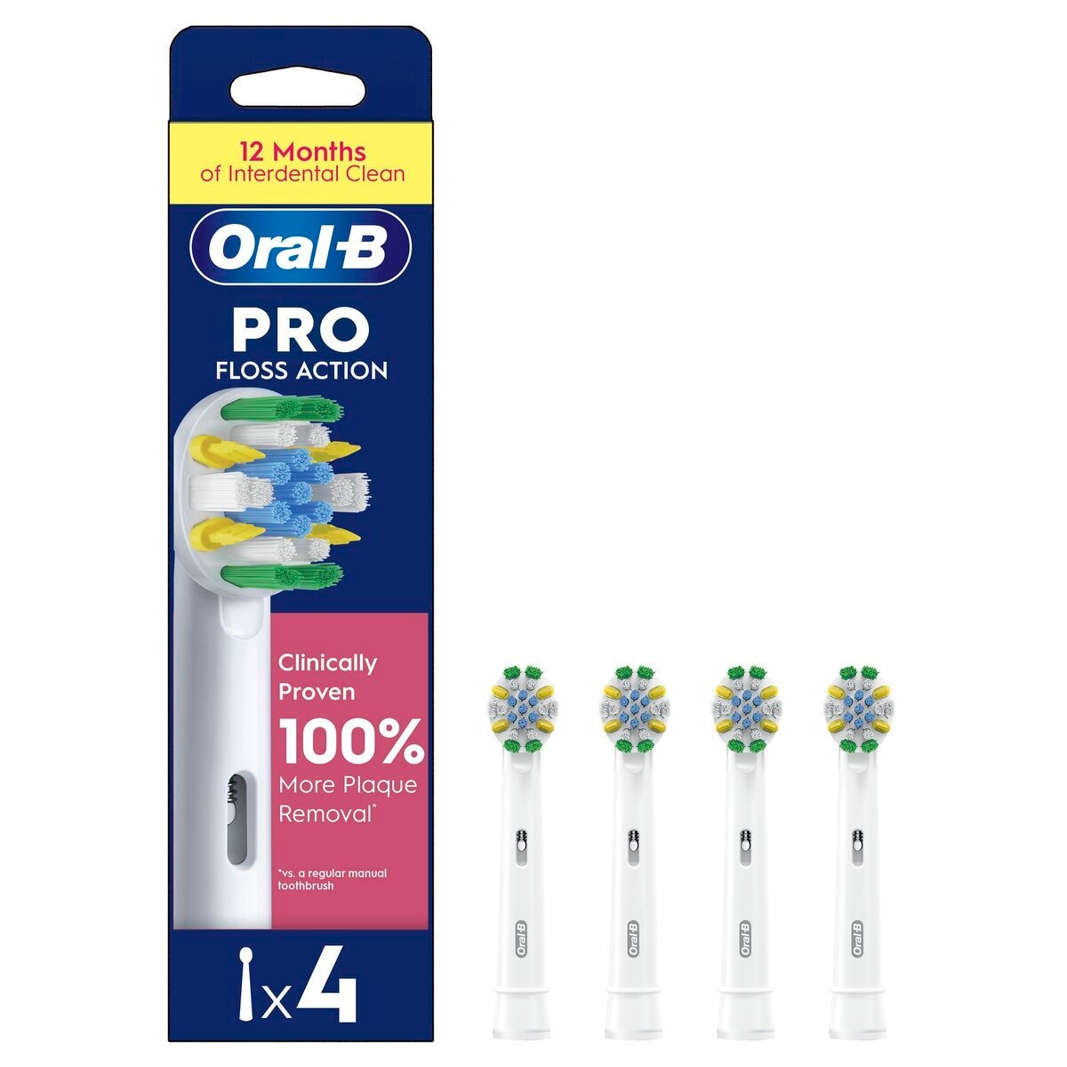 Afbeelding van Oral-B FlossAction Opzetborstels - 4 stuks