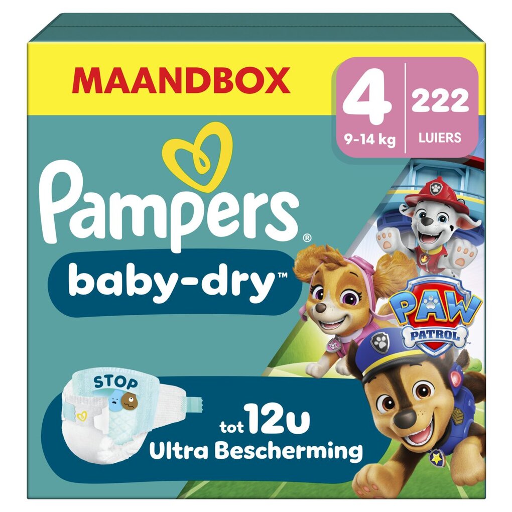 Pampers Baby-Dry Paw Patrol Maat 4 Luiers