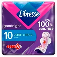 Afbeelding van Libresse Ultra Goodnight Maandverband - 10 stuks