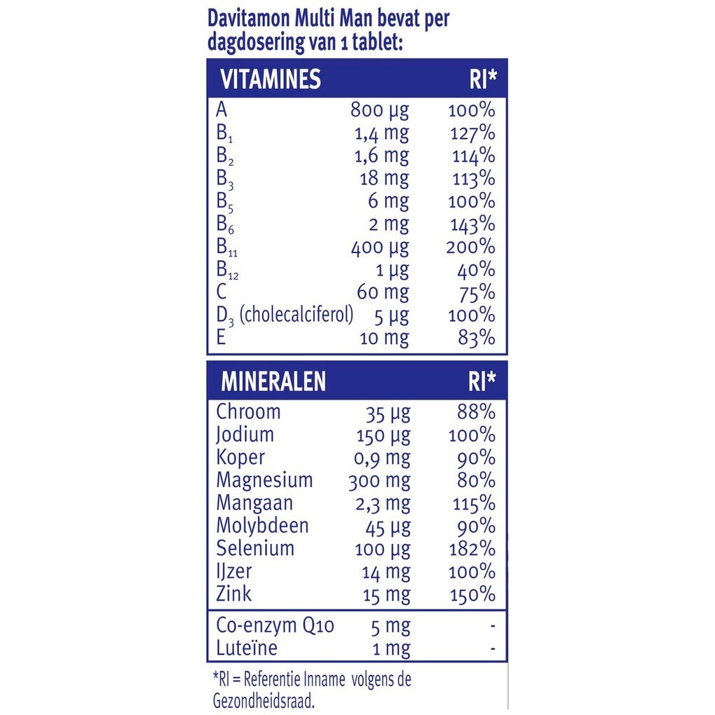 Davitamon Compleet Man Tabletten