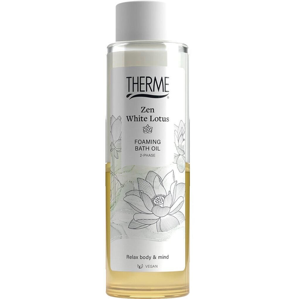 Therme Zen White Lotus Foaming Bath Oil