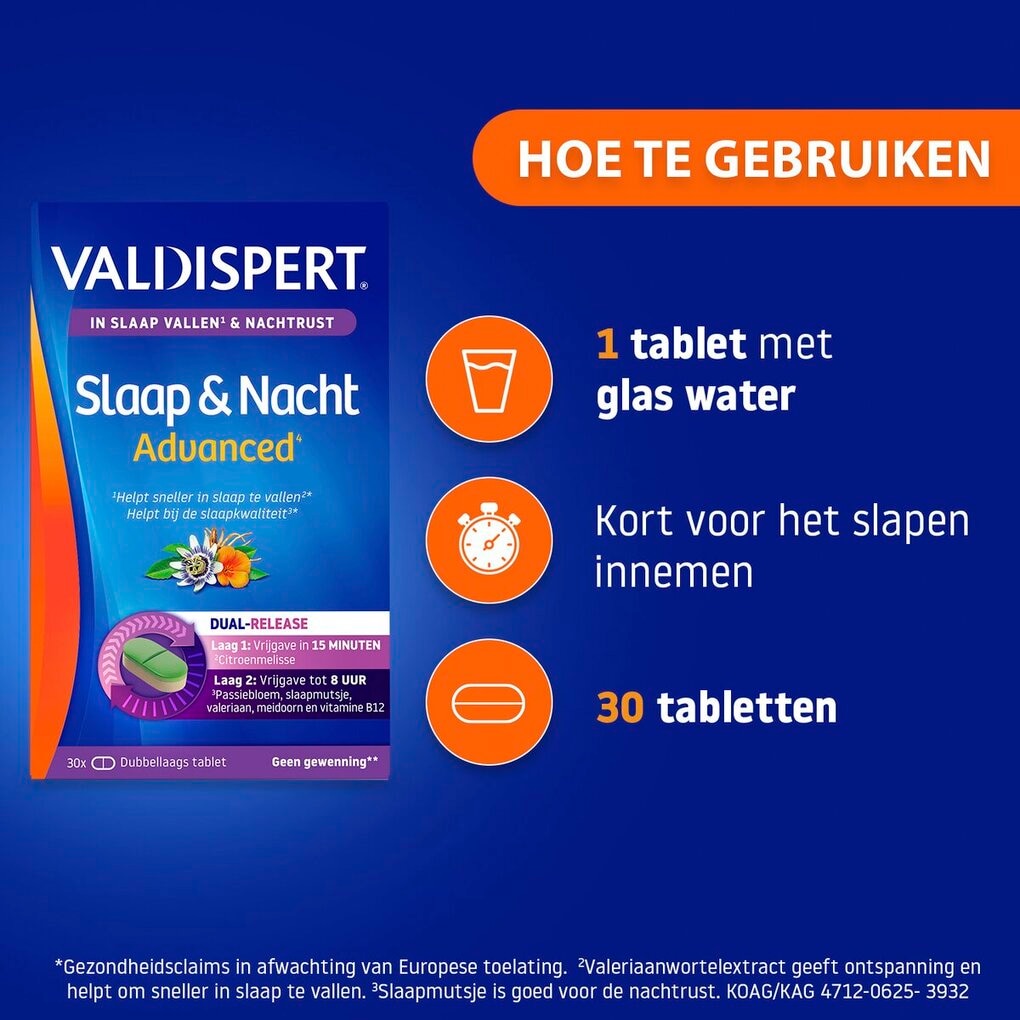 Valdispert Slaap & Nacht Advanced Tabletten