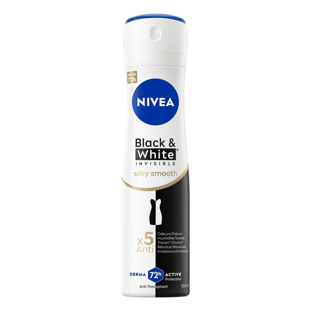NIVEA Black & White Invisible Silky Smooth Antitranspirant Spray