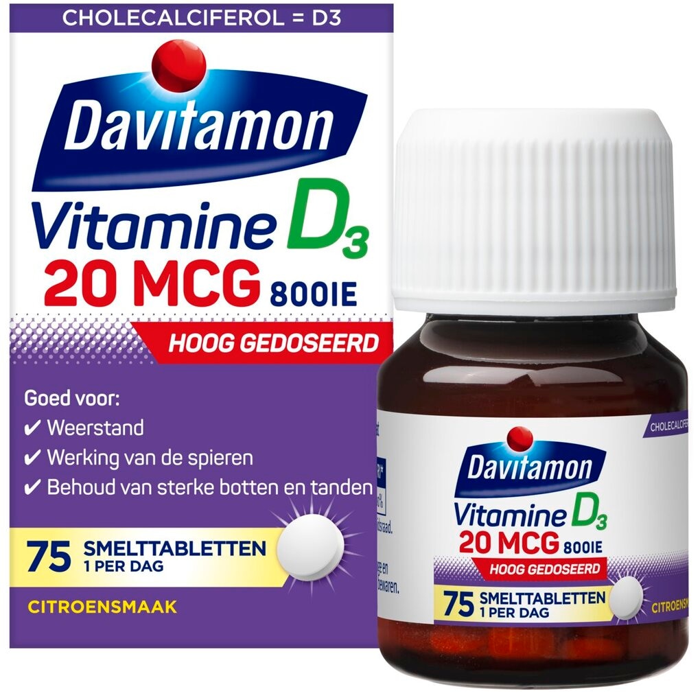 Davitamon Vitamine D Volwassenen Smelttabletten