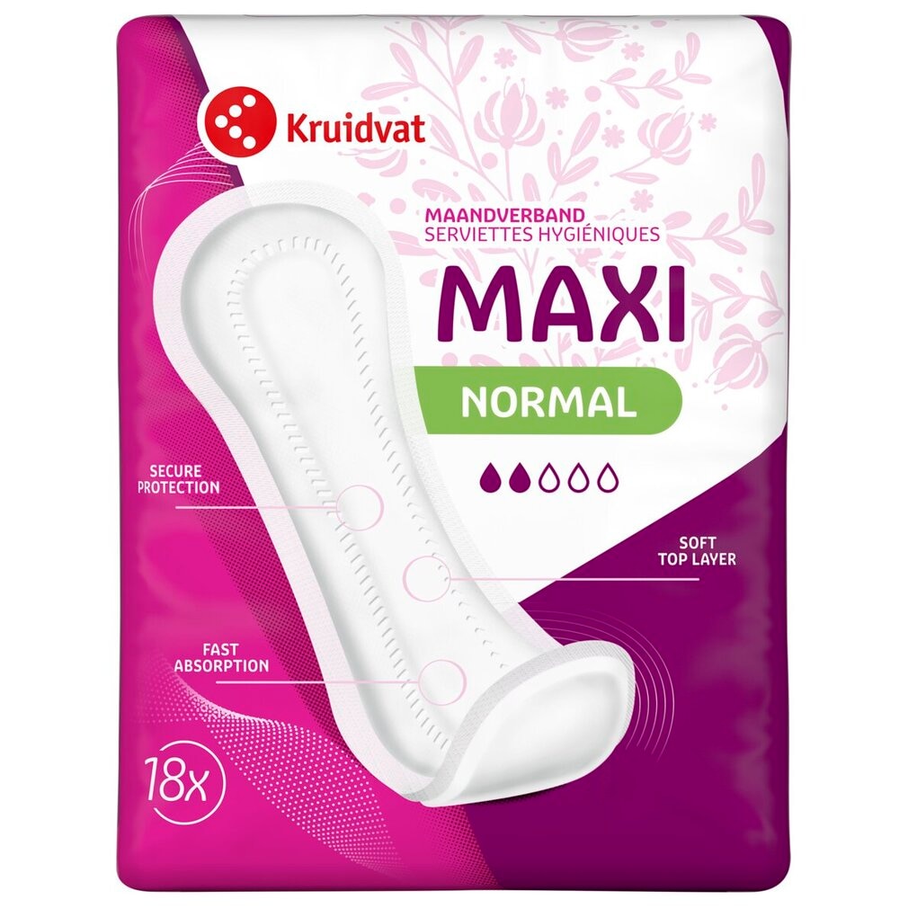 Kruidvat Maxi Normal Maandverband Kruidvat Maxi Normal Maandverband