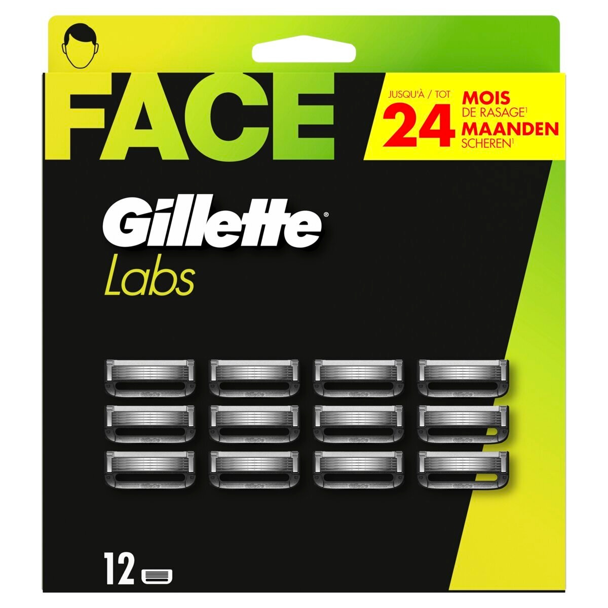 Afbeelding van Gillette Labs Scheermesjes - 12 mesjes