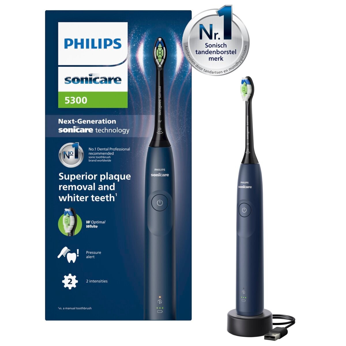 Afbeelding van Philips Sonicare 5300 Elektrische Tandenborstel - blauw