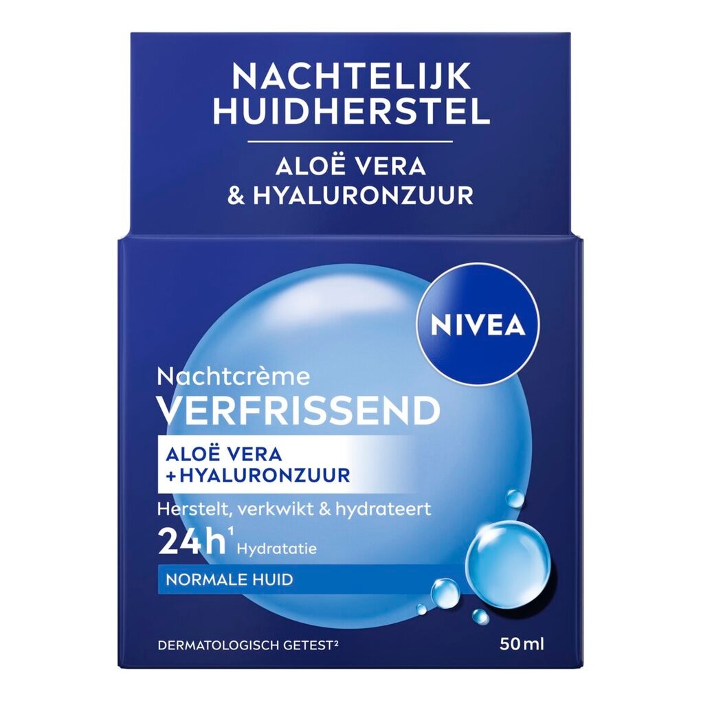 Nivea Essentials Herstellende Nachtcrème herstelt je huid gedurende de nacht en hydrateert haar intensief. Nivea Essentials Herstellende Nachtcrème herstelt je huid gedurende de nacht en hydrateert haar intensief.