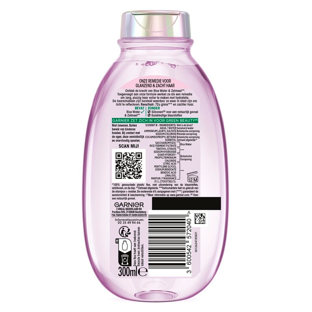 Garnier Loving Blends Rice Water Infusion & Zetmeel Gladmakende Shampoo