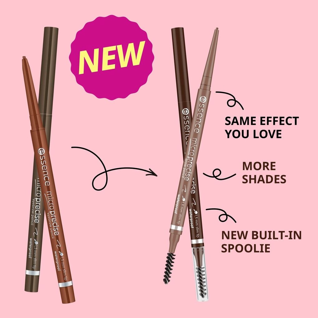 Essence Micro Precise 08 Black Brown Eyebrow Pencil