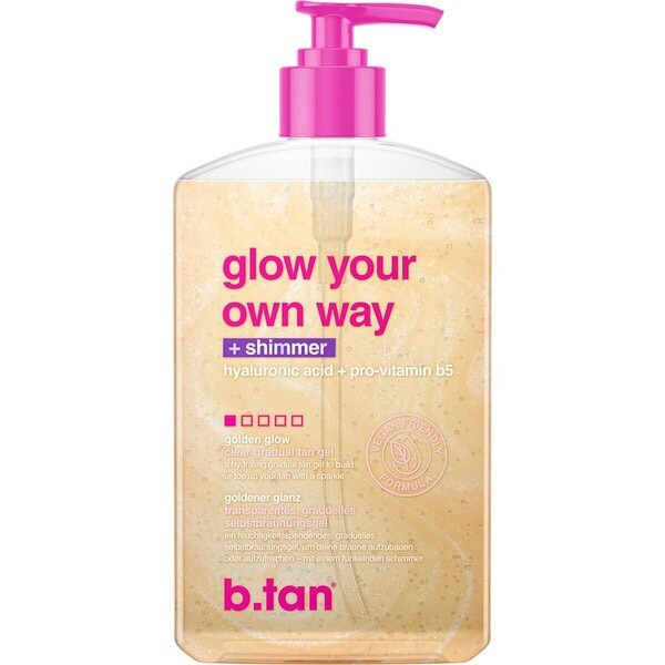 B.Tan Glow Your Own Way Shimmer Clear Gradual Tan Gel