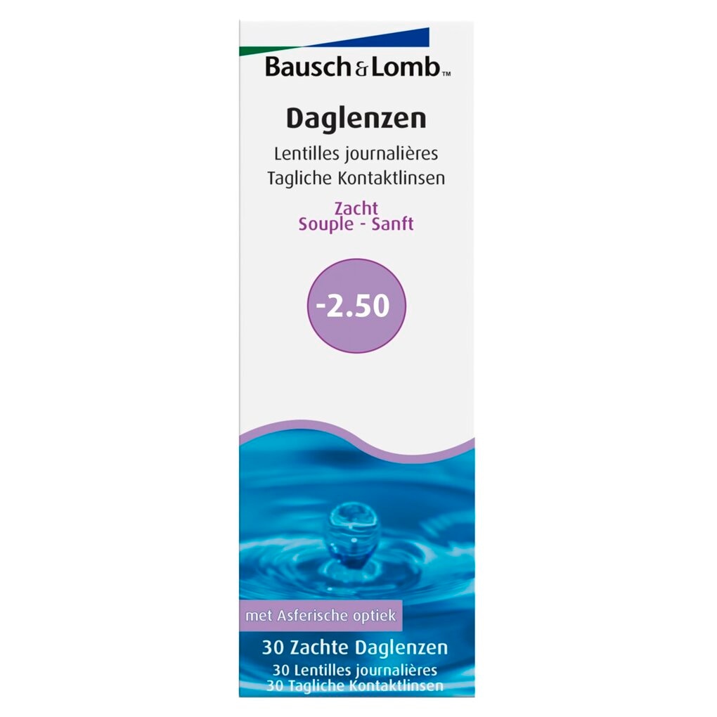 Bausch & Lomb -2.50 Zachte Daglenzen