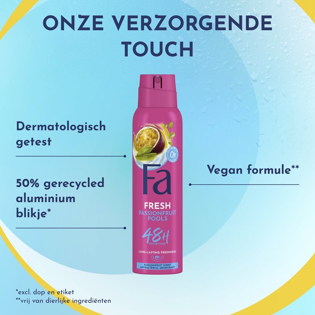 Fa Passion Fruit Pools Deodorant Spray
