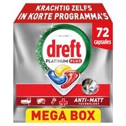 Afbeelding van Dreft Platinum Plus Vaatwastabletten - Citroen - 72 tabletten
