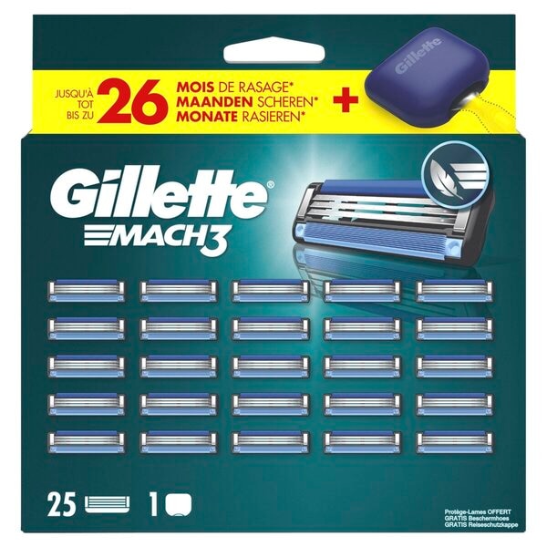 Gillette Mach3 Scheermesjes met Travelcase