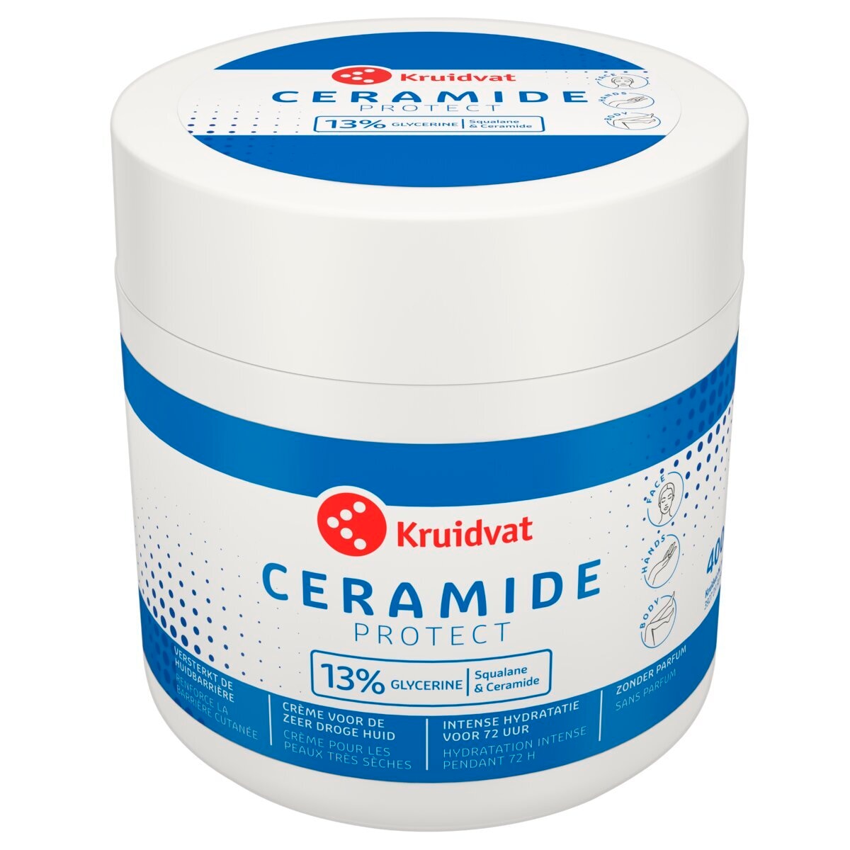 Afbeelding van Kruidvat Ceramide Protect Crème - 400ml