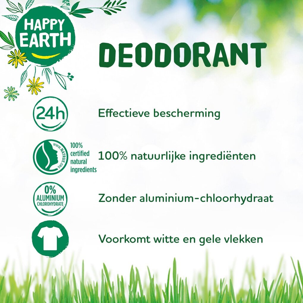 Happy Earth 100% Natural Jasmine Ho Wood Deodorant Roller