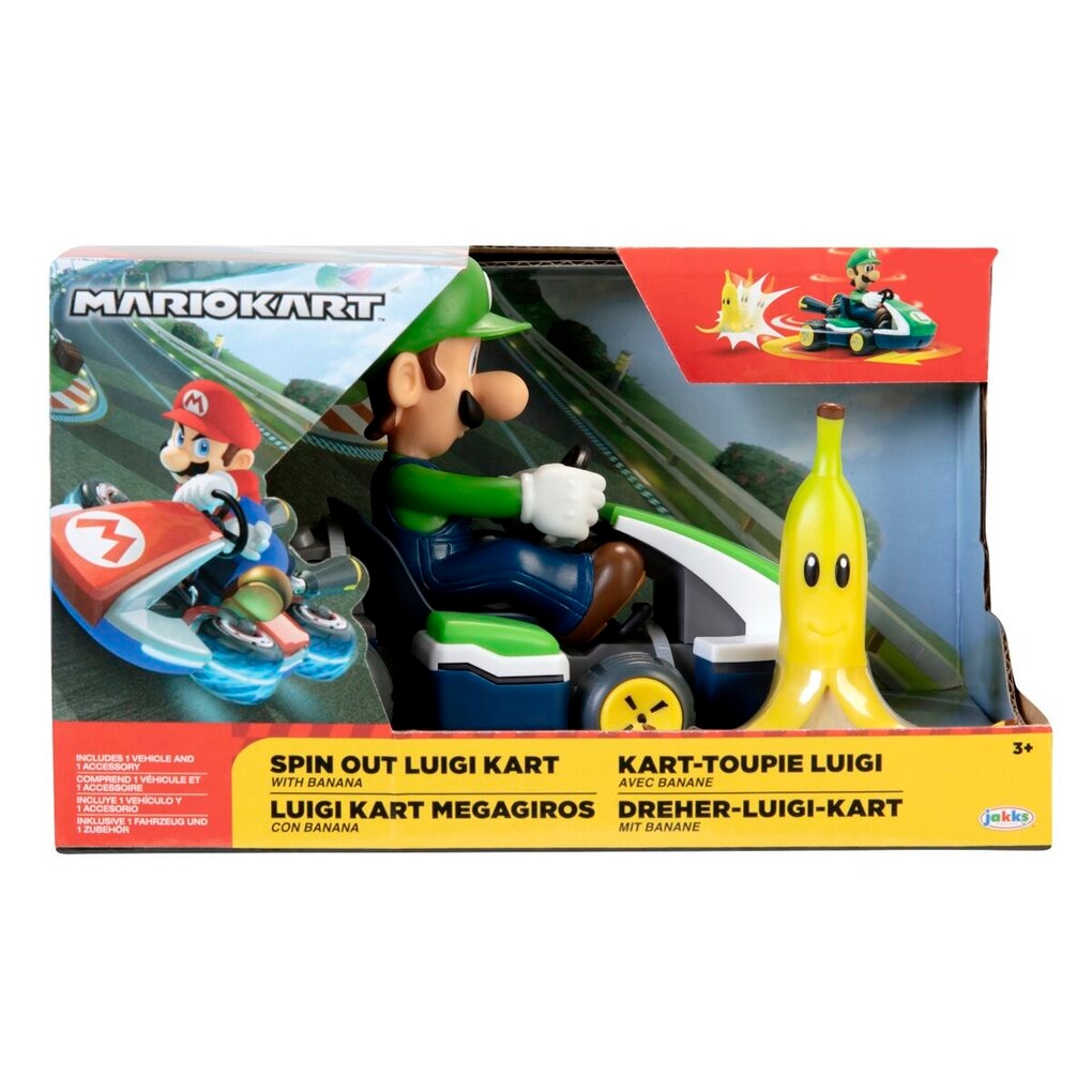 Mario Kart Spin Out Luigi Kart Figuur Mario Kart Spin Out Luigi Kart Figuur