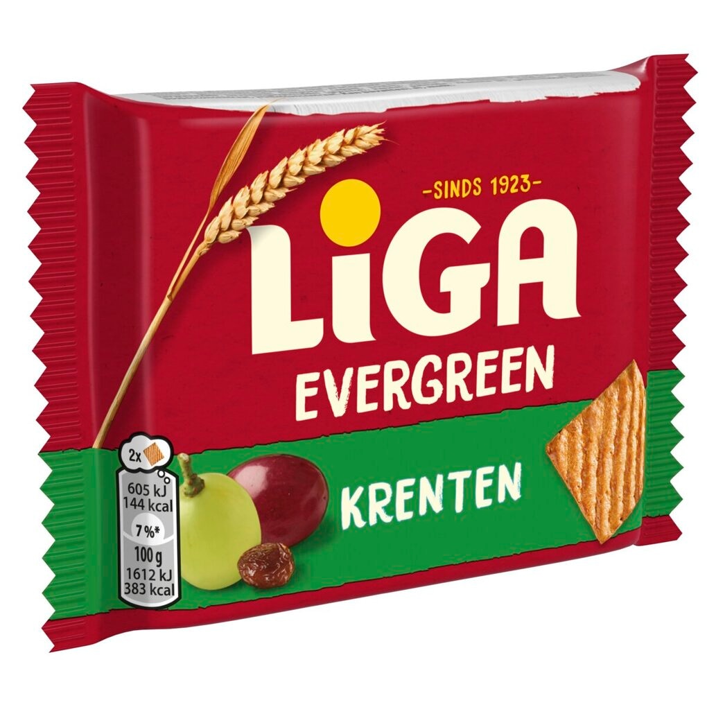 Liga Evergreen Krentenkoekjes Duopacks XL