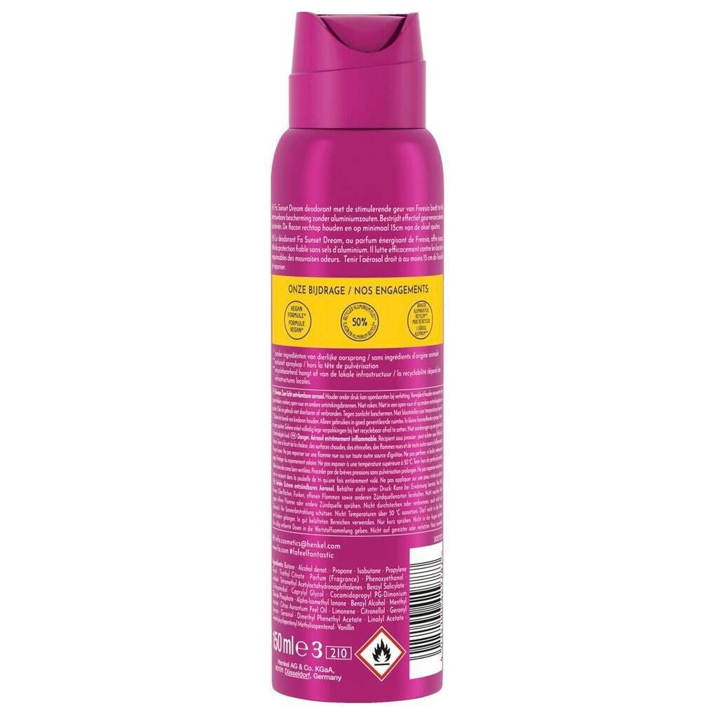 Fa Sunset Dream Deodorant Spray