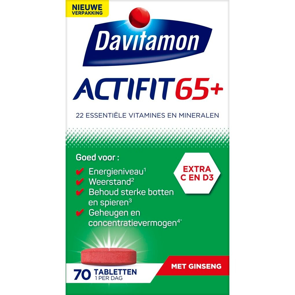 Davitamon Actifit 65+ Tabletten