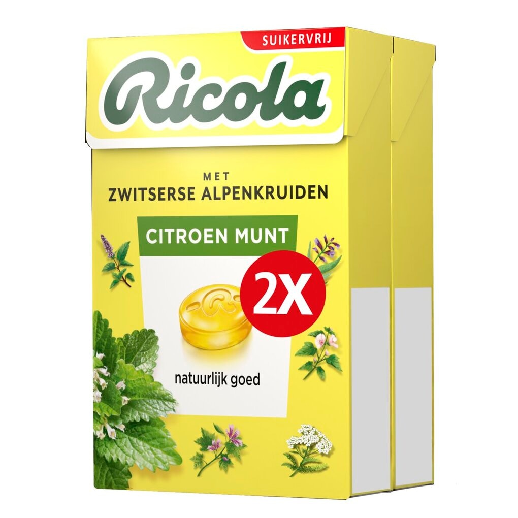 Ricola Citroen Munt Kruidenpastilles Ricola Citroen Munt Kruidenpastilles